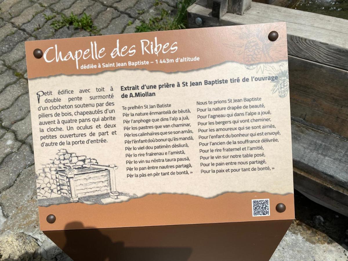 L Alpin Bel Appartement Avec Terrasse Dans Vieille Ferme De Montagne Renovee Les Orres Exterior foto